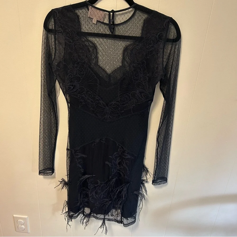 Cinq a Sept Amabella Embroidered Cocktail Dress With Slip - Picture 6 of 15